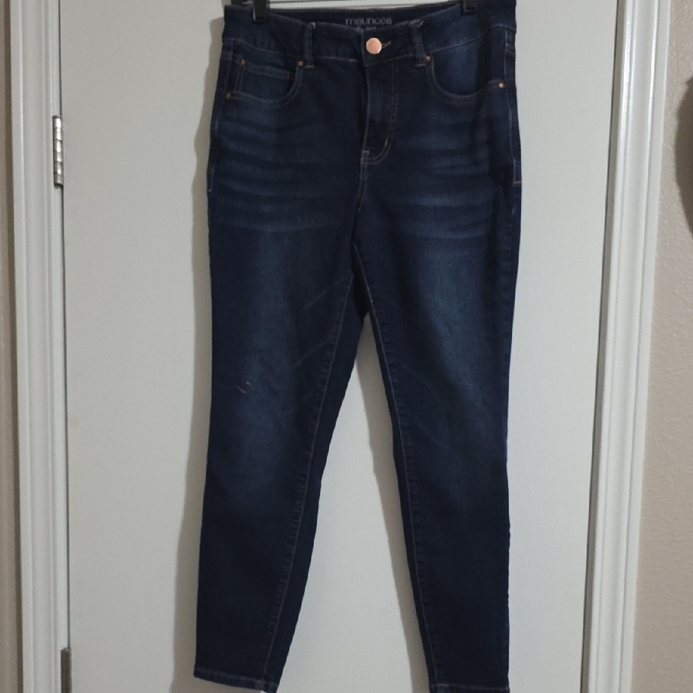Maurices Deep Indigo Skinny Jeans